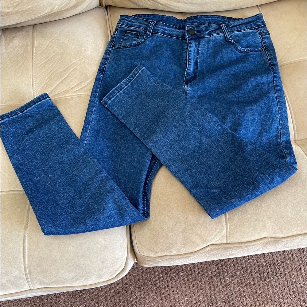 Shein high waisted stretch skinny jeans